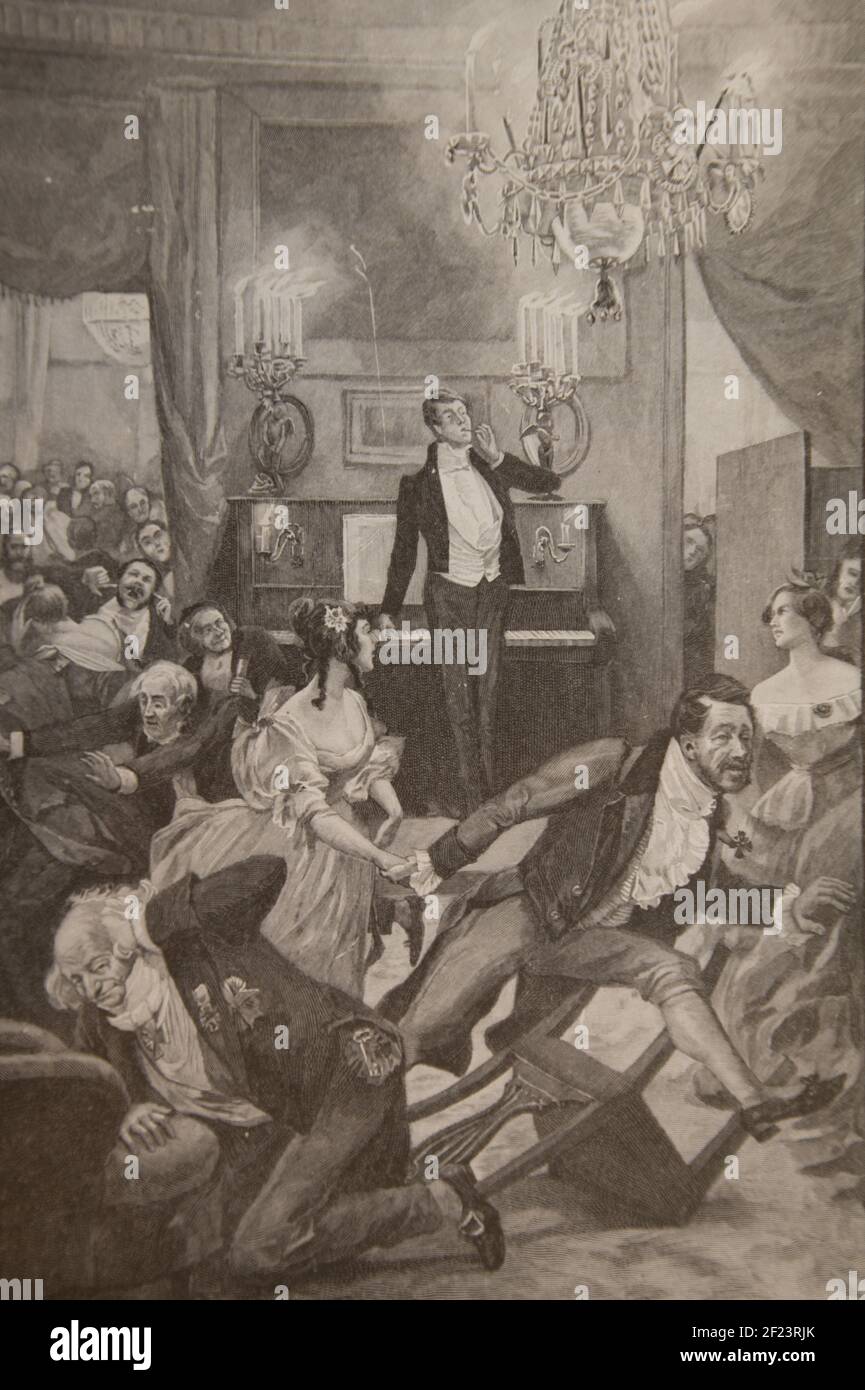 chacun et chaque chose a sa place, les contes d'andersen,illustrations de hans tegner,editeur boivin et cie 1870 Stock Photo