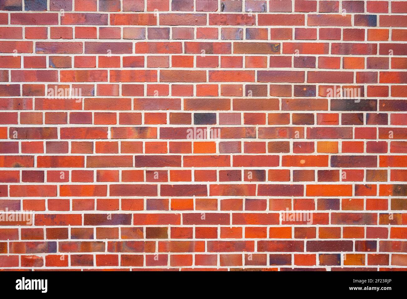Background from a clean red brick wall Stock Photo