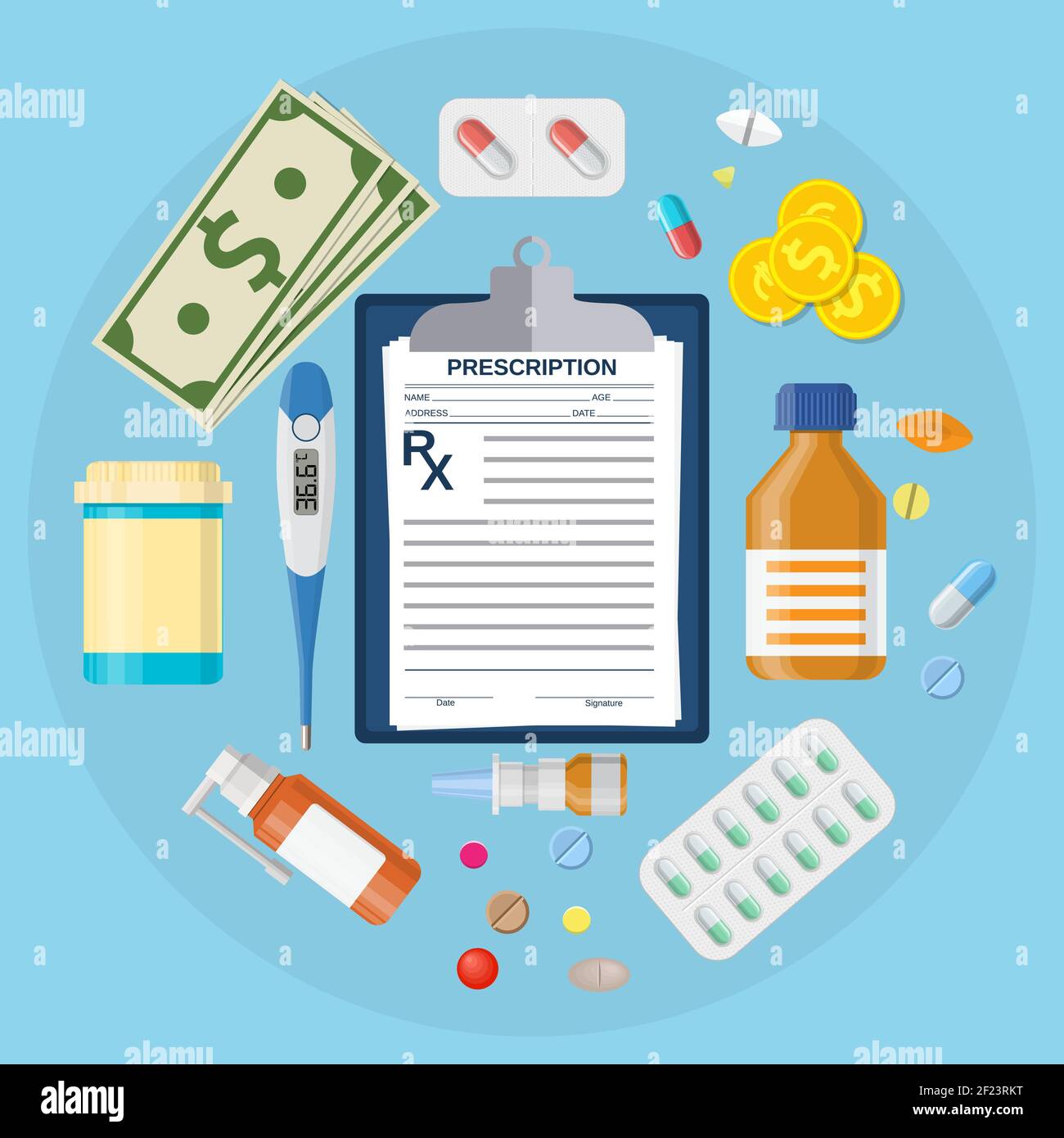 Prescription bottles writing hi-res stock photography and images - Alamy