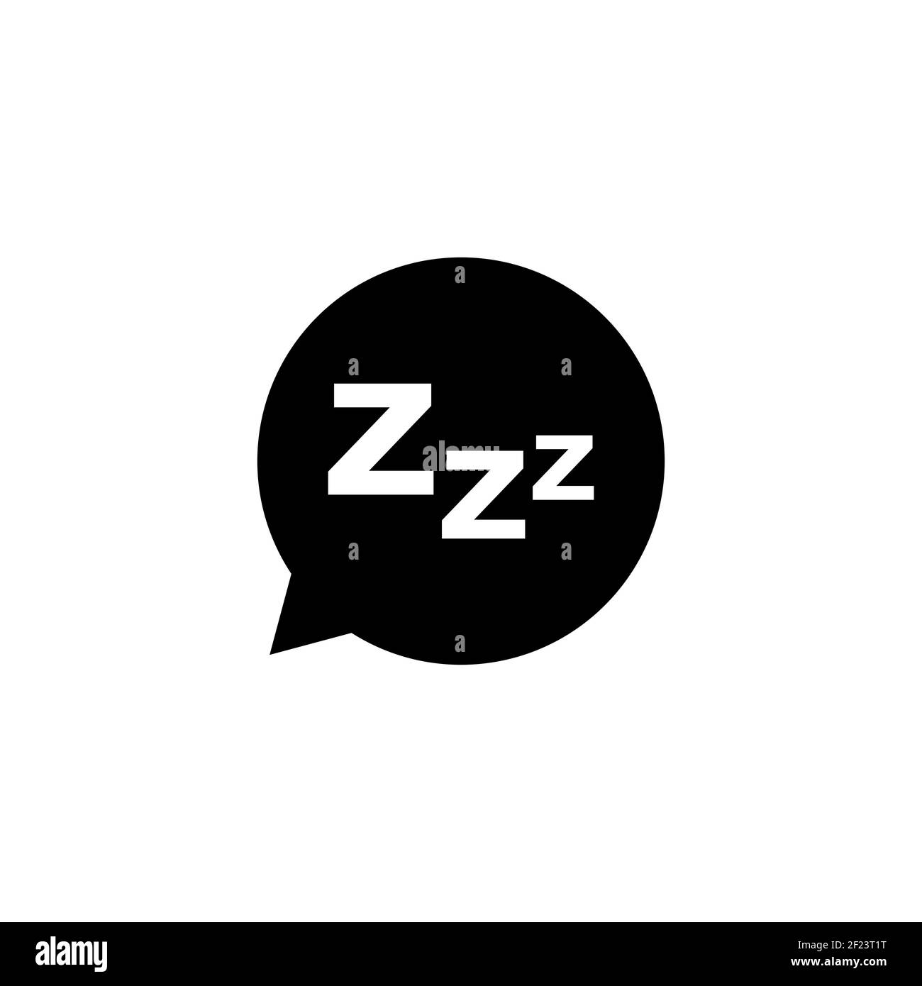 Sleep icon isolated on white background. Zzz sleep symbol. Vector EPS 10 Stock Vector
