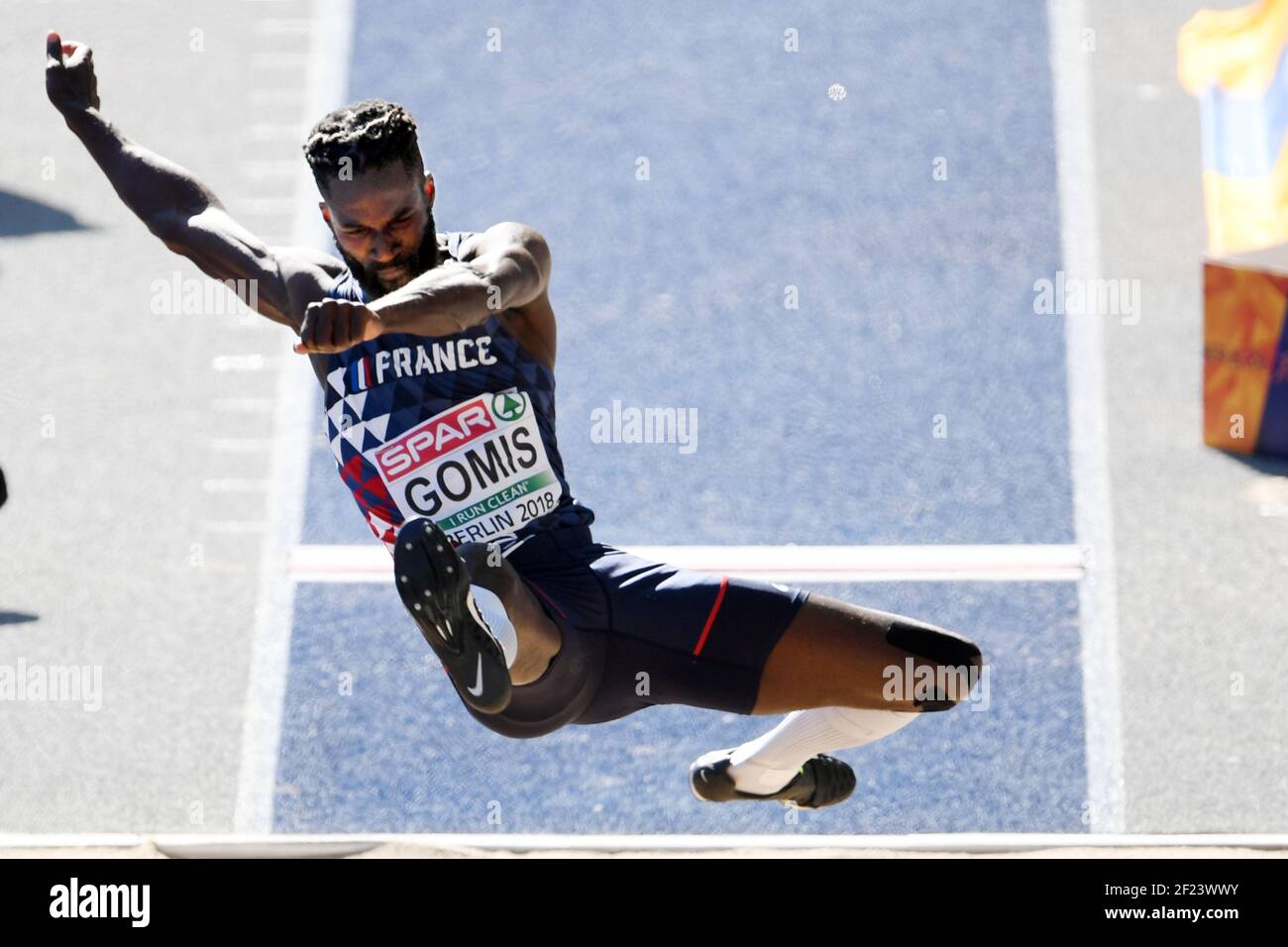 Kafetien Gomis competes in men long jump during the European ...