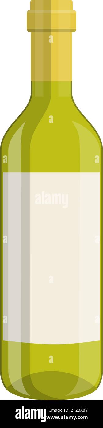bottle of wine isolated on white background Stock Vector Image & Art ...
