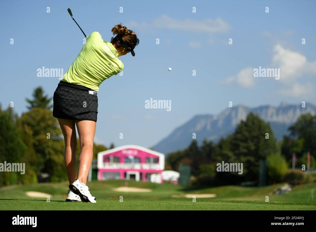 Gaby Lopez (Esp) competes during the Rolex Pro-Am of LPGA Evian  Championship 2018, Day 3,