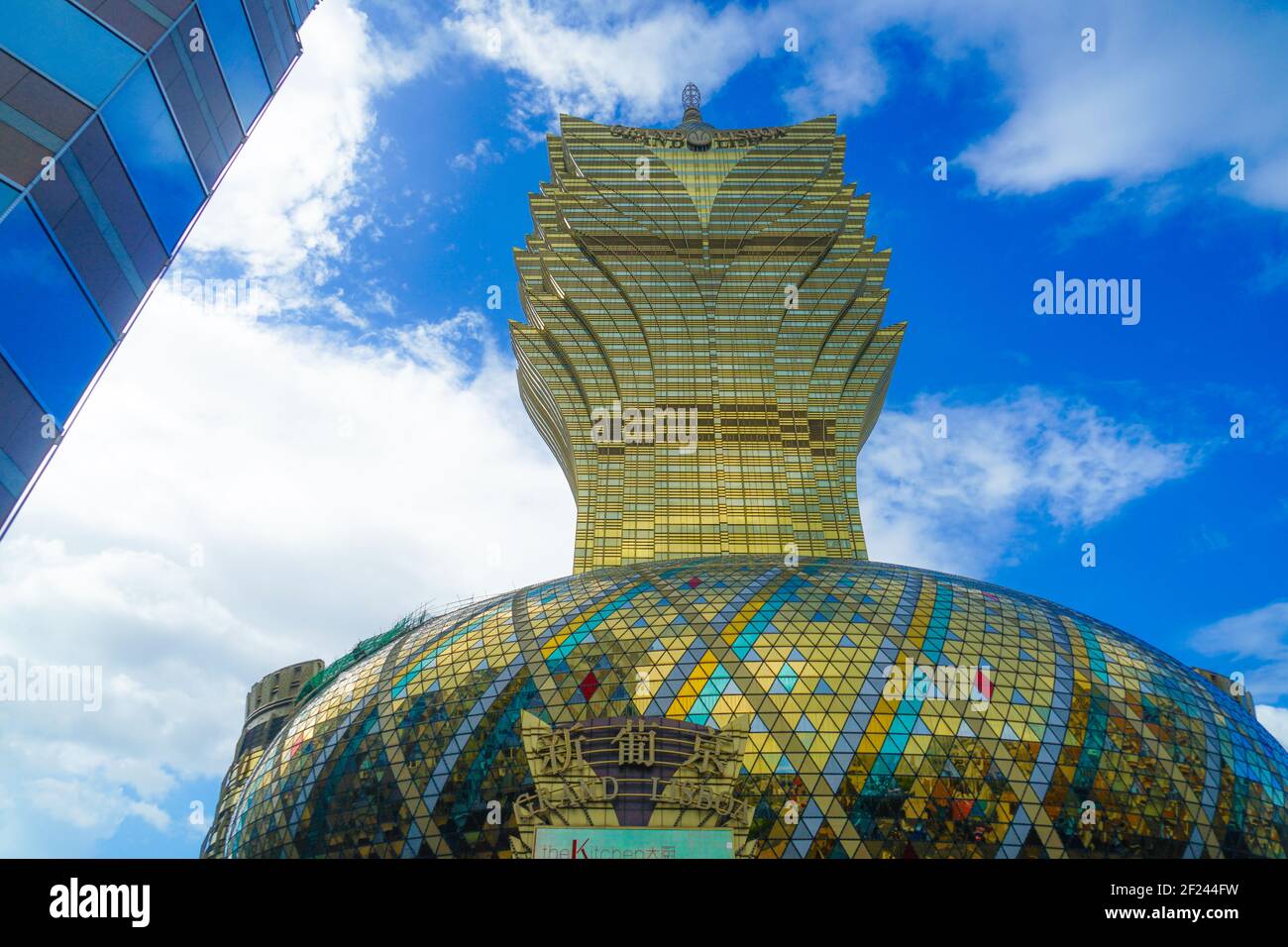 Macau Special Administrative Region of Lisboa and the blue sky Stock Photo