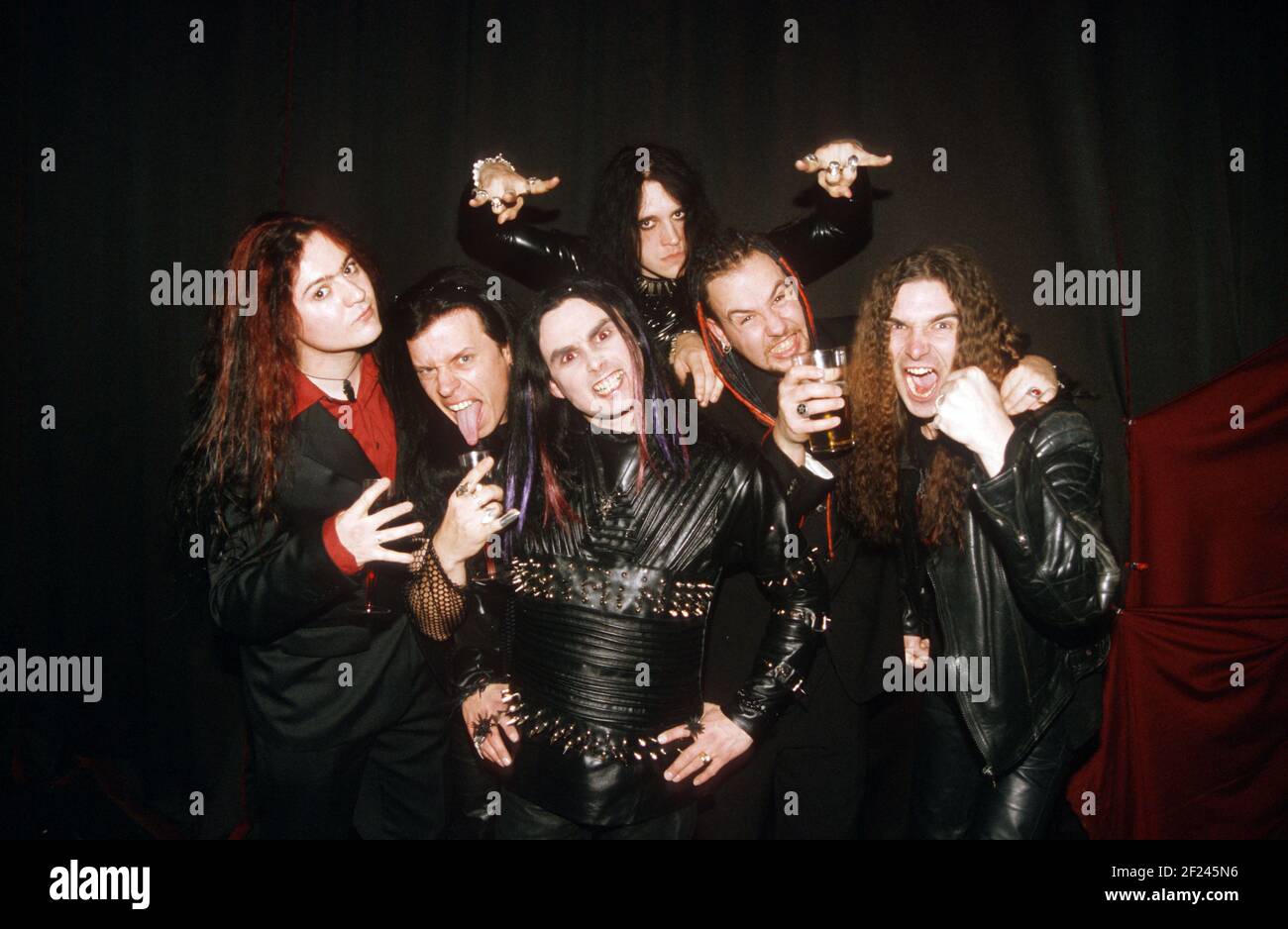 Cradle of Filth band,31st October 2000, Tuffnell Park, London, England, United Kingdom. Stock Photo