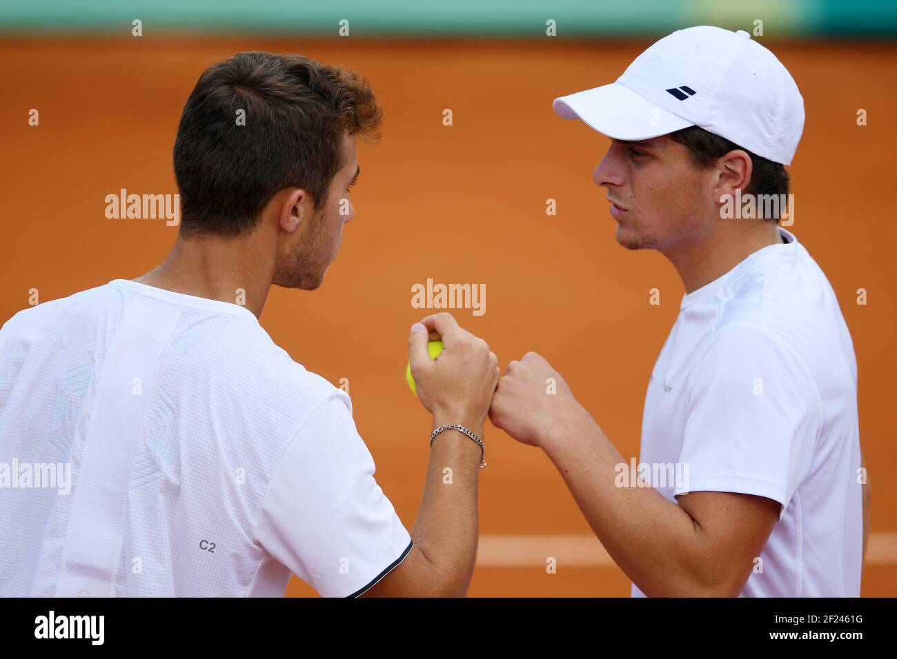 Hugo Gaston and Clement Tabur (Fra) compete and win bronze medal in men's doubles tennis during the Youth Olympic Games at Buenos Aires in Argentina, Day 8, October 13, 2018, Photo Philippe Millereau / KMSP / DPPI Stock Photo