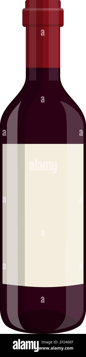 bottle of wine isolated on white background Stock Vector Image & Art ...