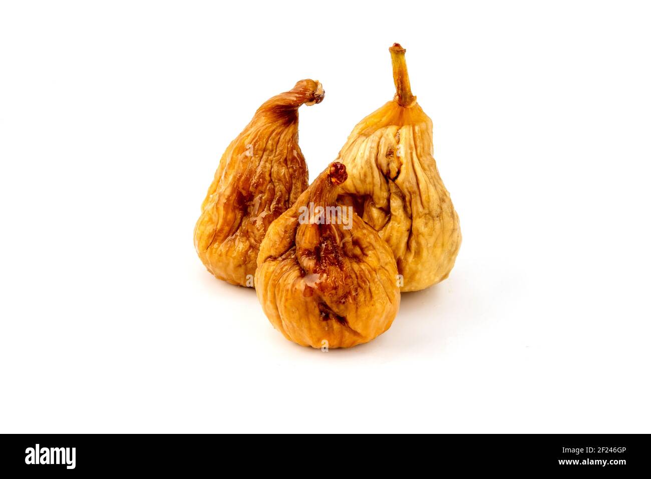 Dry figs on a white background Stock Photo