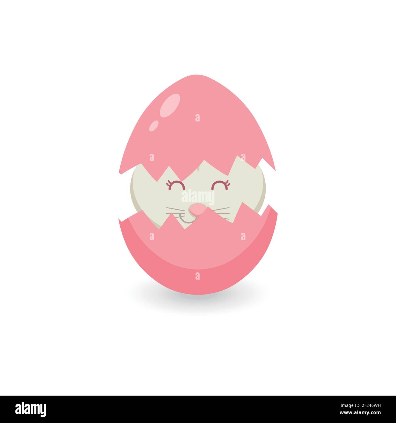 Have Yourself a Very Happy Easter Easter Bunny Ears Vector illustration. Stock Vector