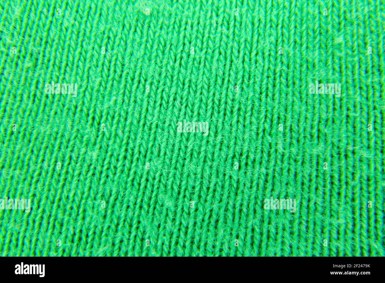 Image of green fabric knitted look background Stock Photo - Alamy
