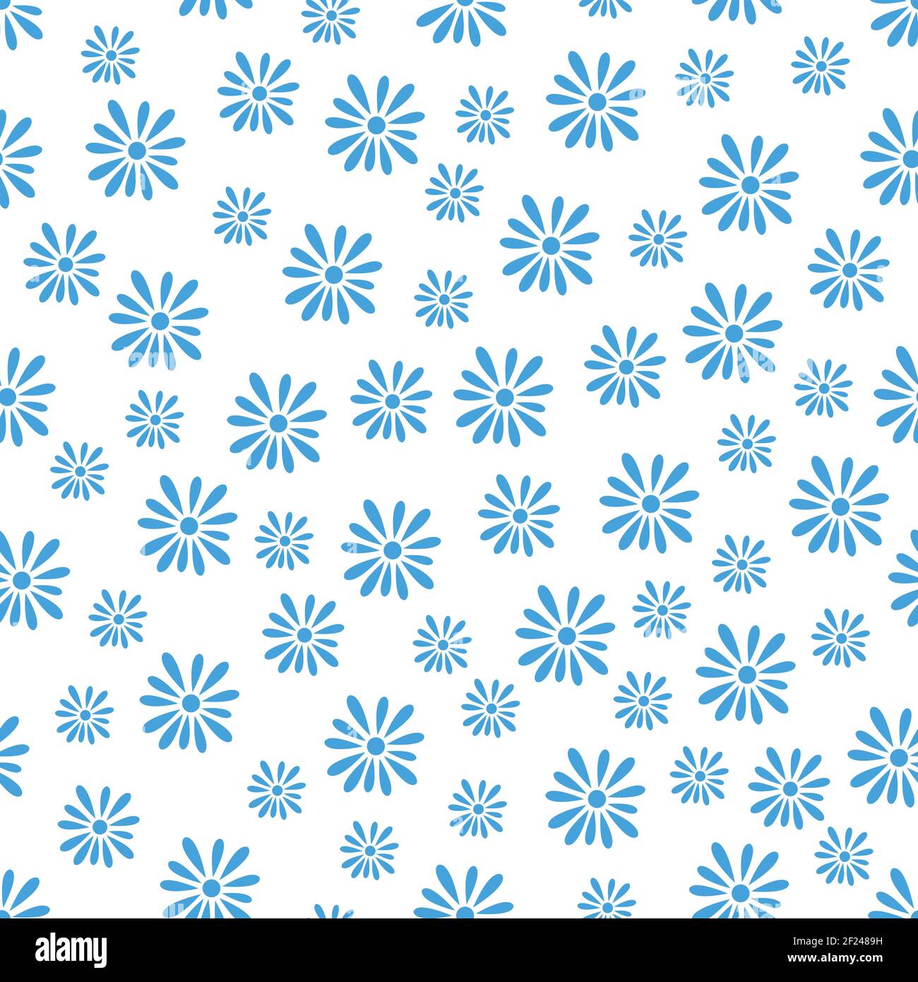Floral seamless pattern. Vector illustration isolated on white ...