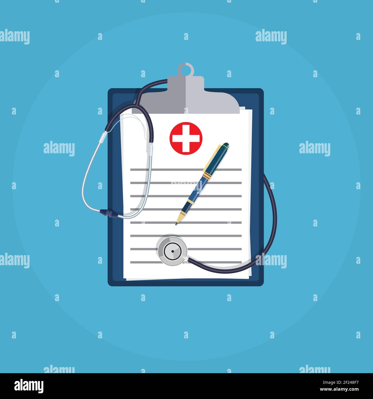 Clipboard and pen Stock Vector Image & Art - Alamy