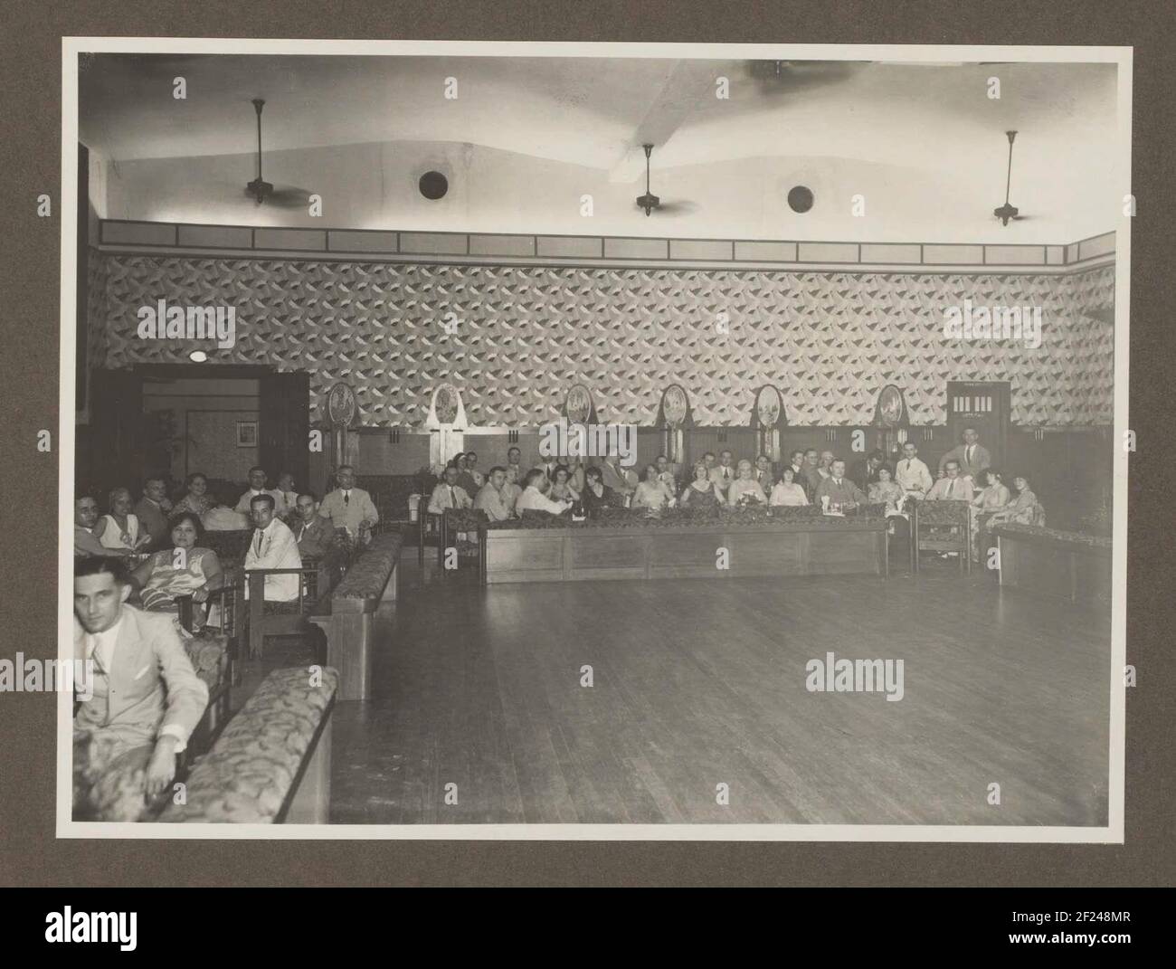 The Dansant Op 19 April 1931 The Dansant On April 19 On The Occasion Of Saying Goodbye Room With Guests Sitting At Tables Around The Dance Floor Photo In The Photo Album Offered