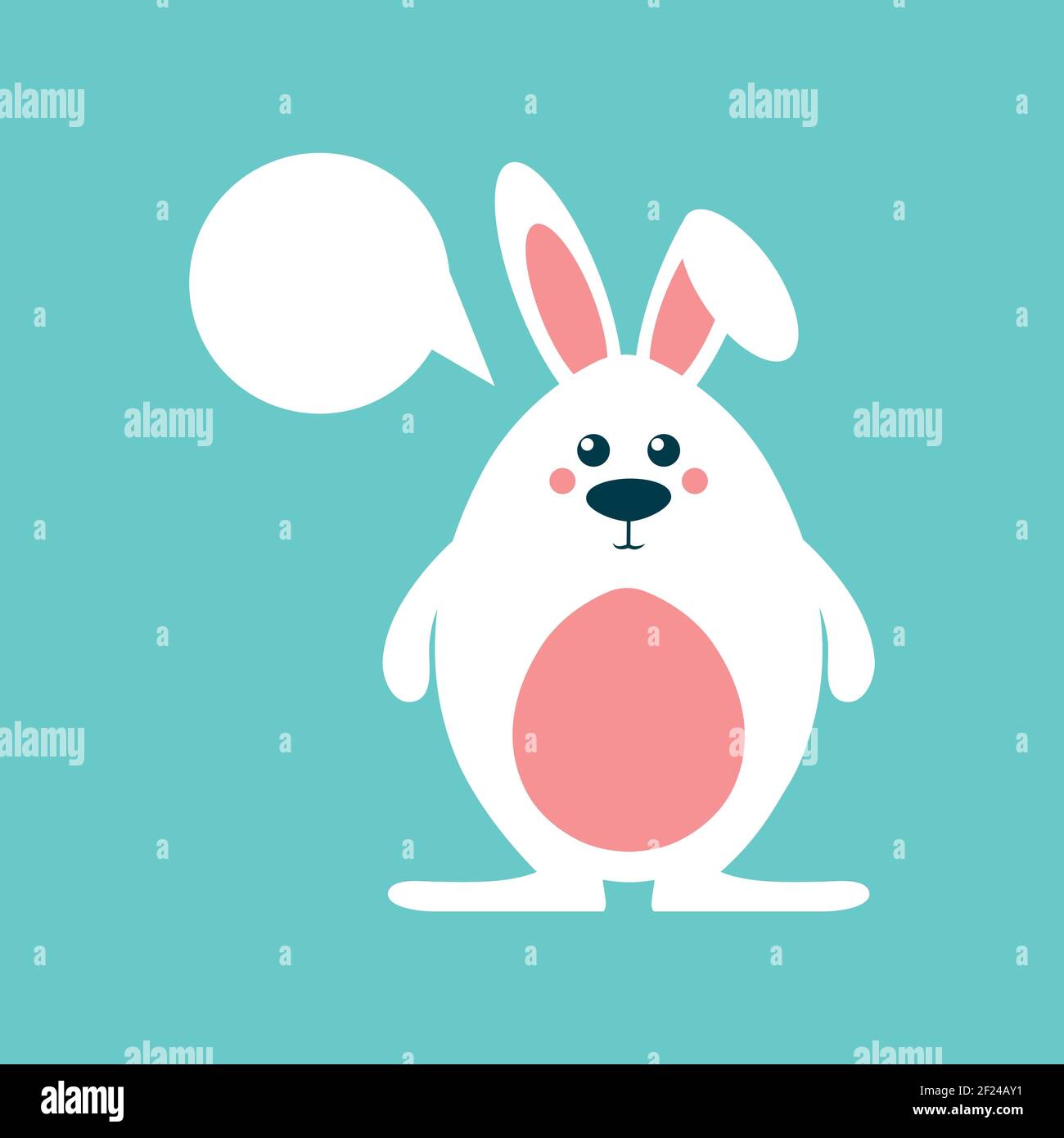 Have Yourself a Very Happy Easter Easter Bunny Ears Vector illustration. Stock Vector