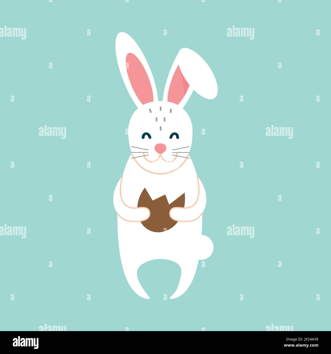 Have Yourself a Very Happy Easter Easter Bunny Ears Vector. Stock Vector