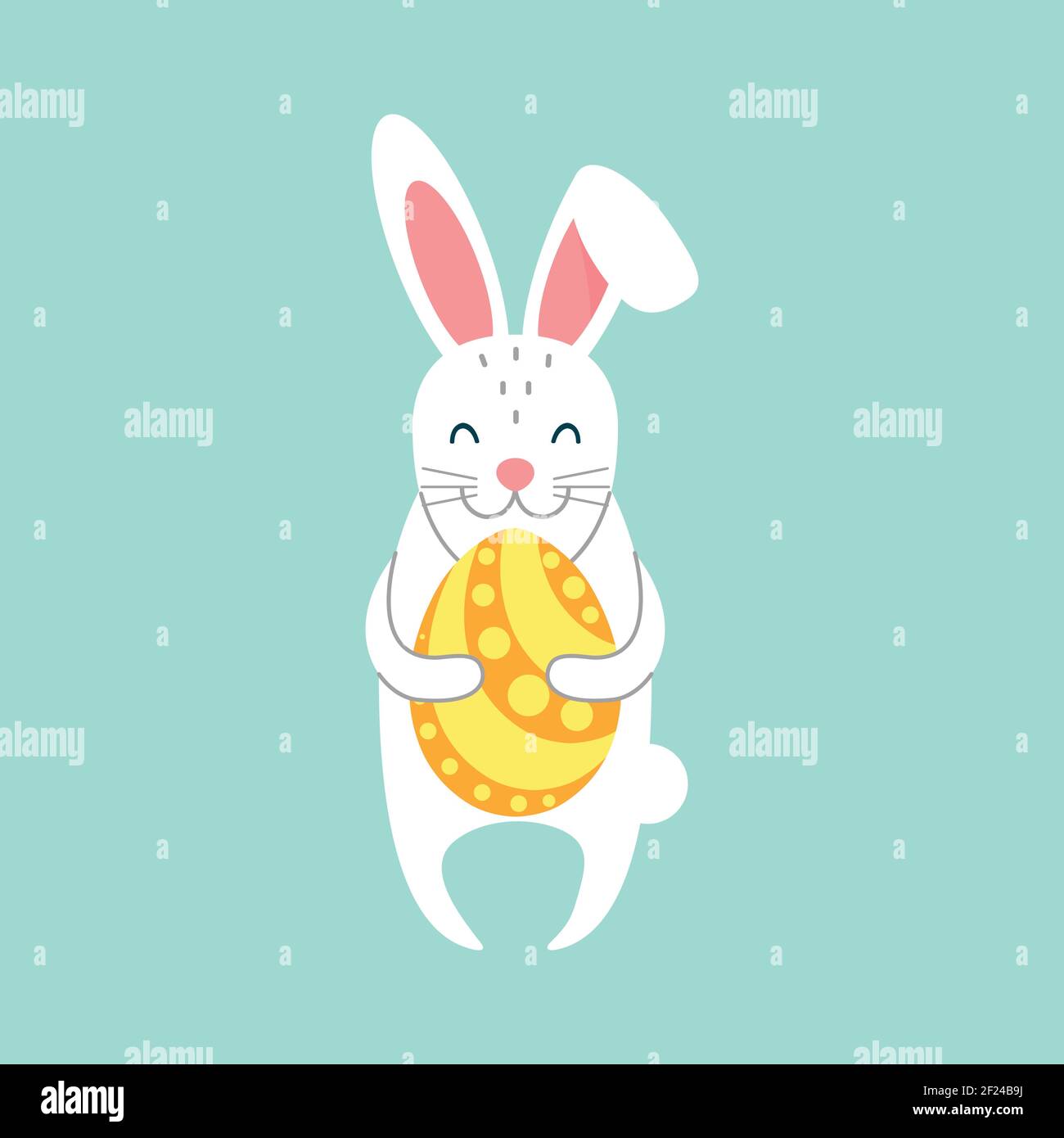 Have Yourself a Very Happy Easter Easter Bunny Ears Vector. Stock Vector