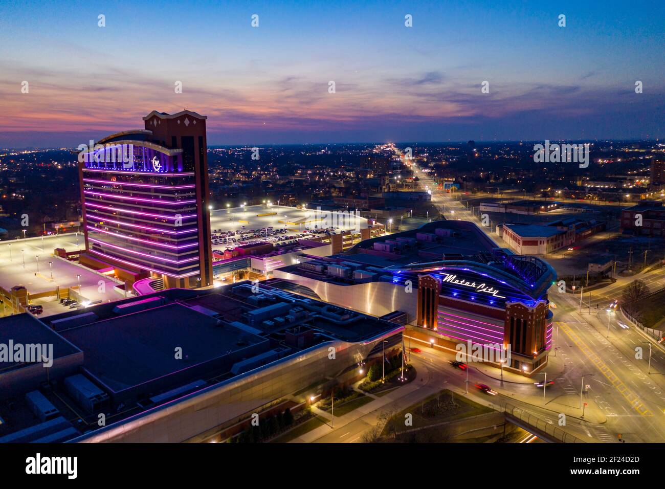 Detroit, Michigan - The Motor City Hotel and Casino Stock Photo - Alamy