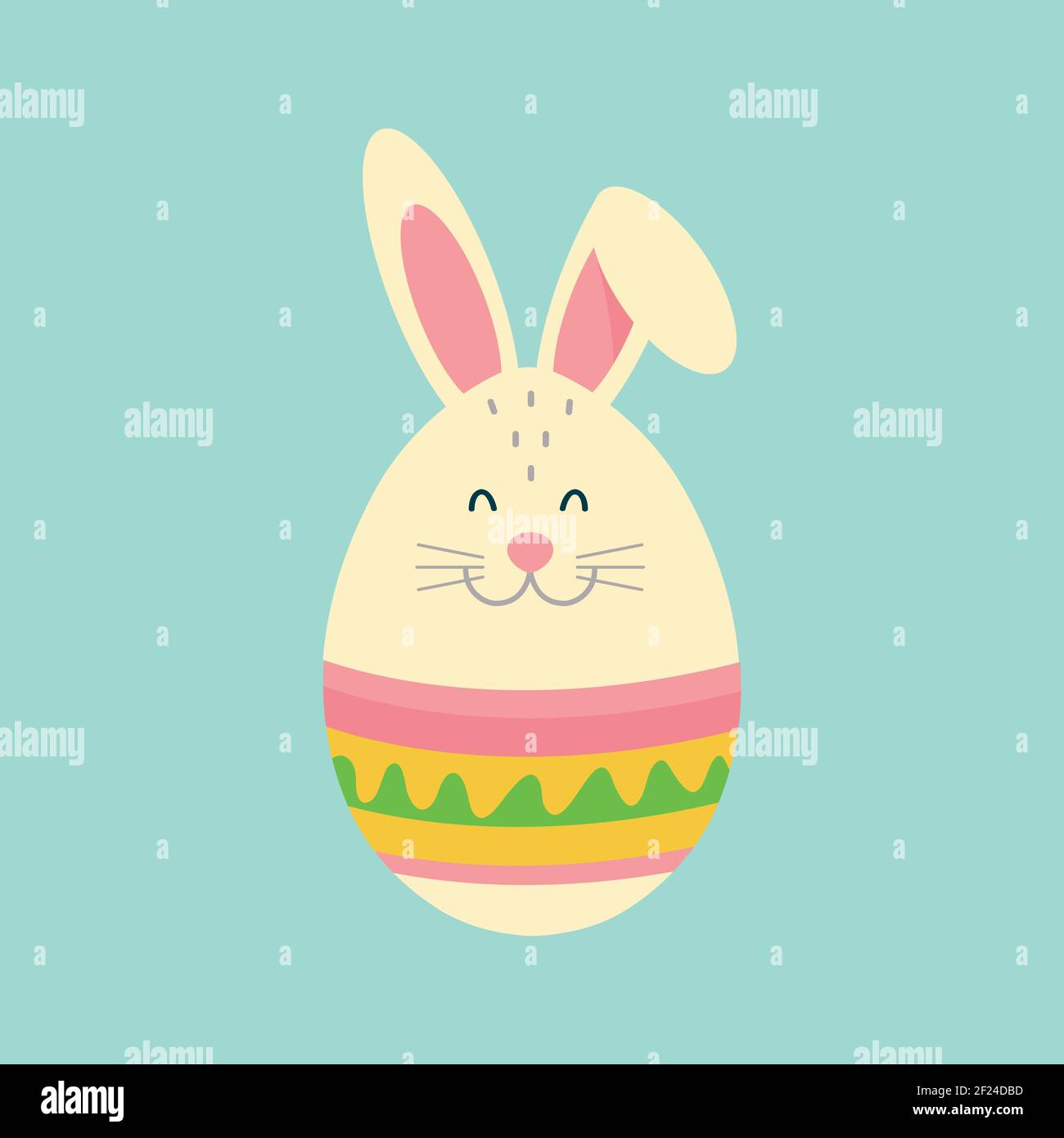 Have Yourself a Very Happy Easter Easter Bunny Ears Vector. Stock Vector