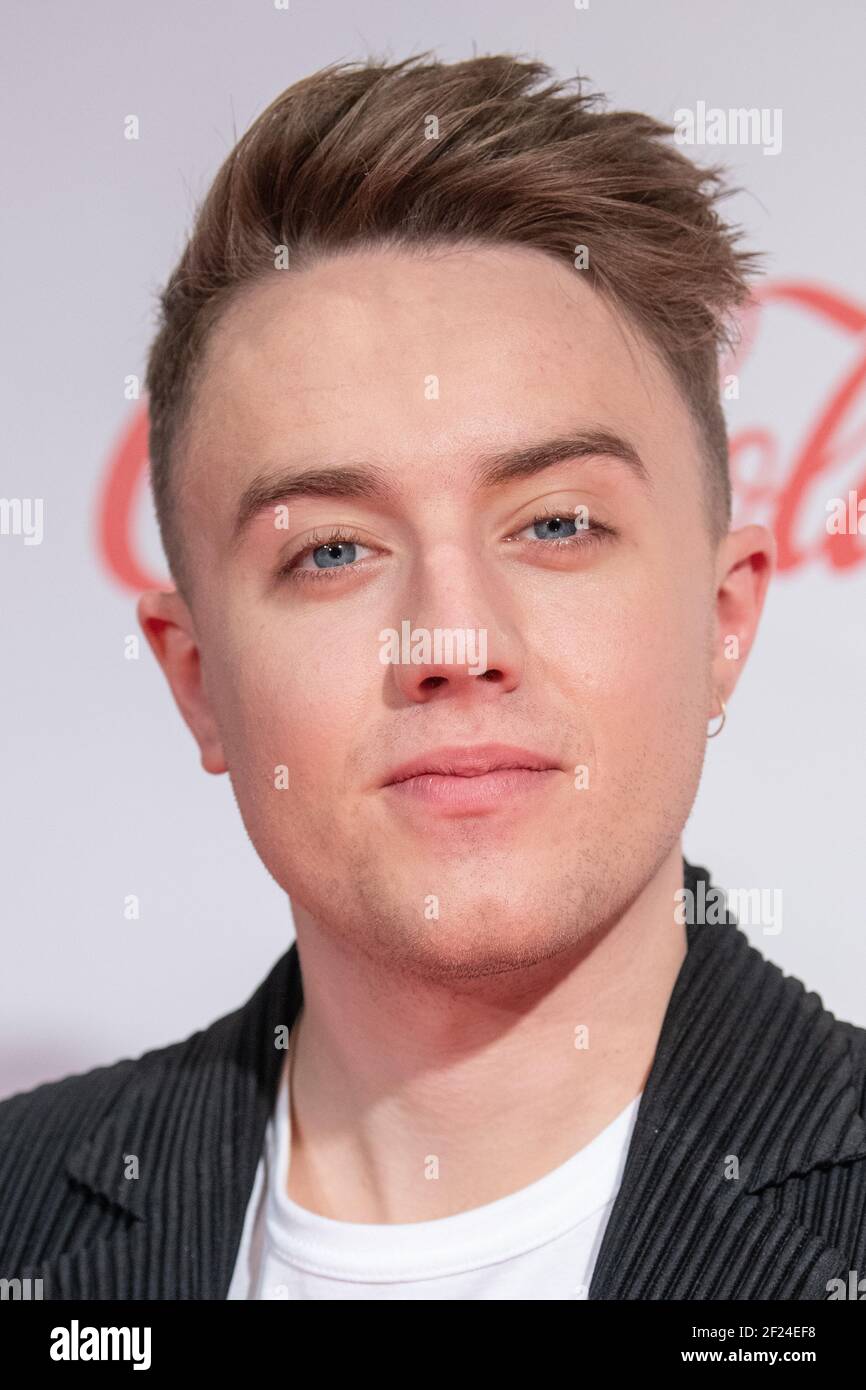 London, United Kingdom. 9th December 2018. Roman Kemp during day two of Capital's Jingle Bell Ball 2018 with Coca-Cola at the O2 Arena, London Stock Photo