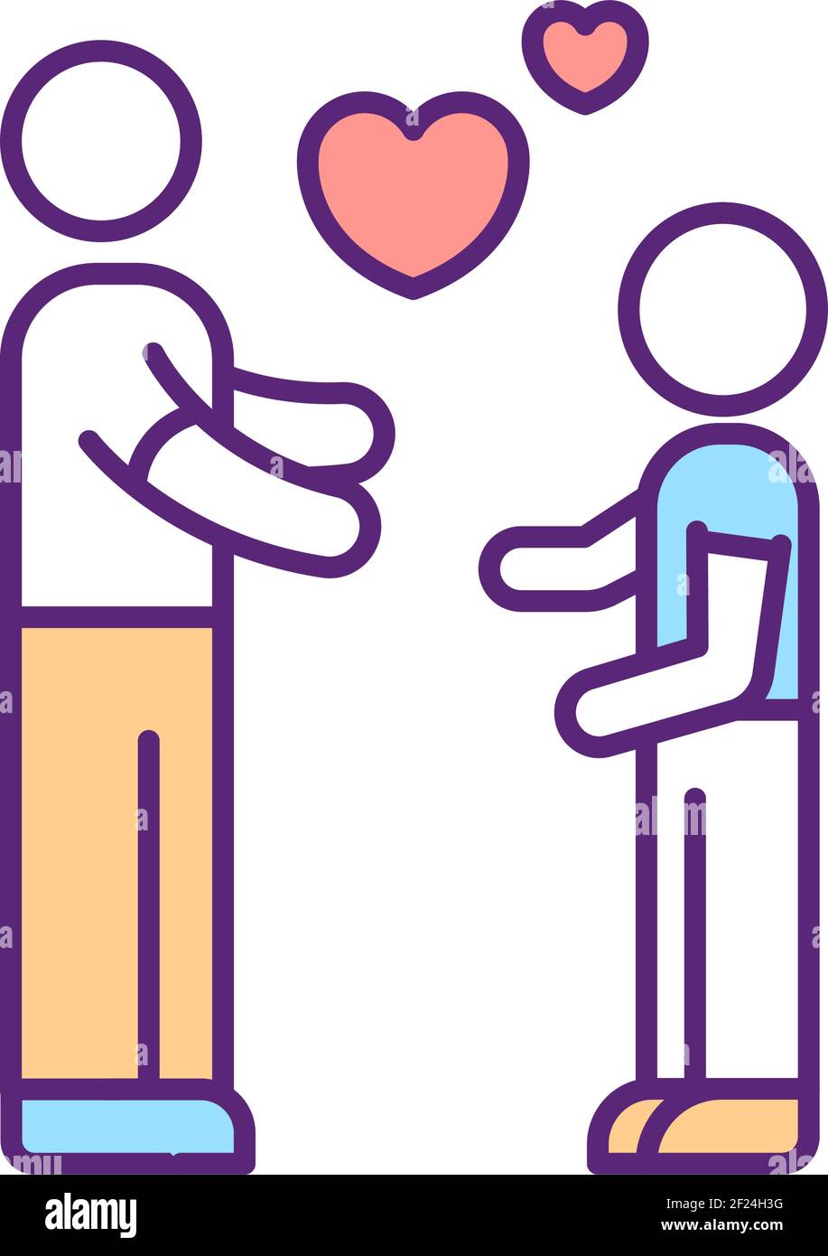 Family love RGB color icon Stock Vector Image & Art - Alamy