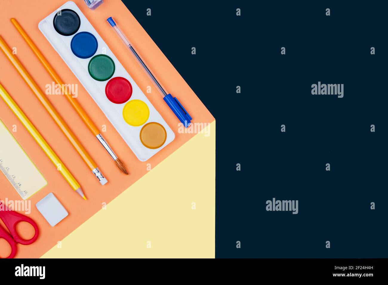Back to school background with place for text. Stock Photo