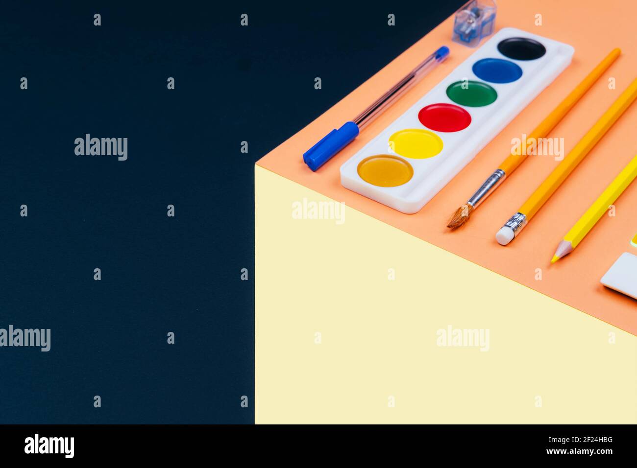 Back to school background with place for text.  Stock Photo