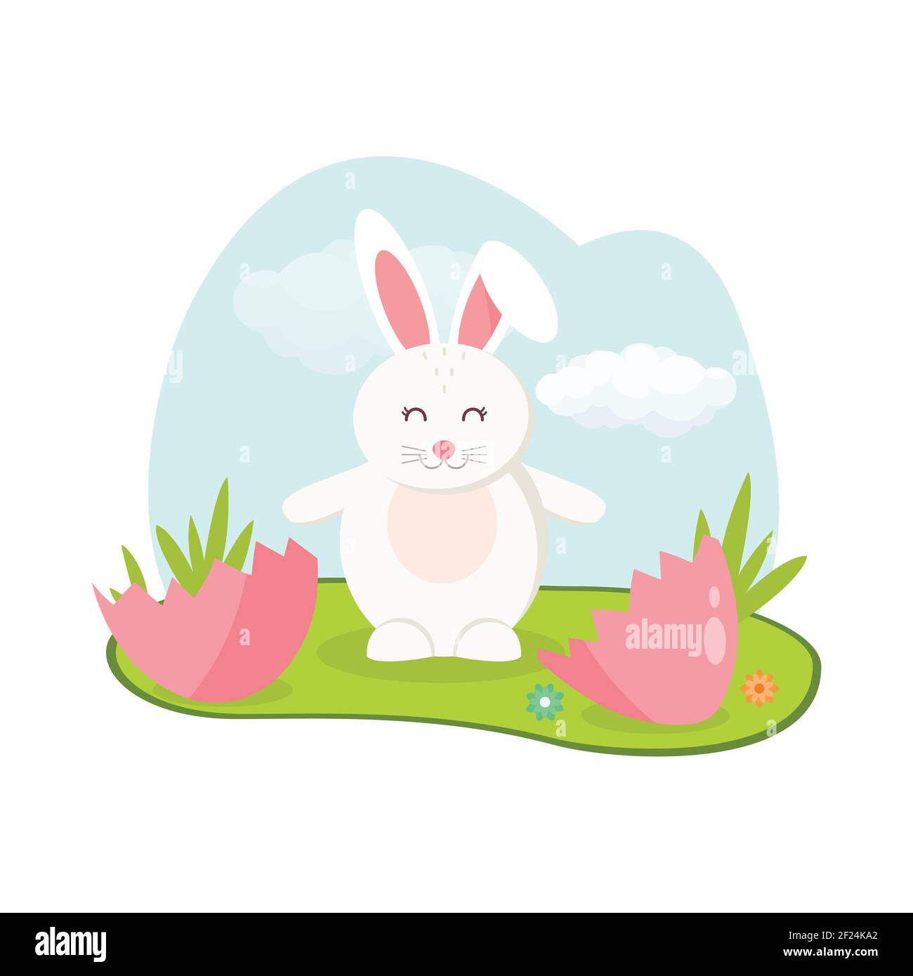 Have Yourself a Very Happy Easter Easter Bunny Ears Vector illustration