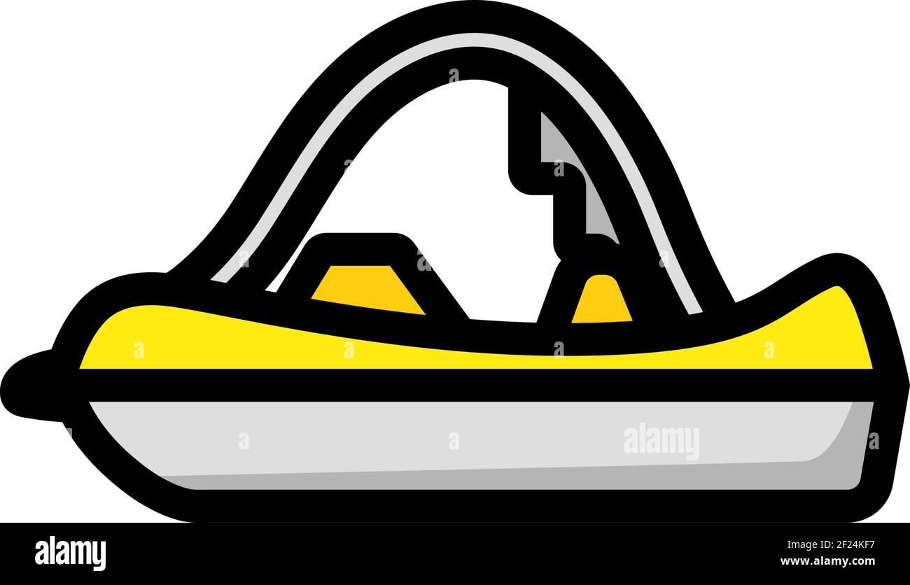 Catamaran Icon. Editable Outline With Color Fill Design. Vector Illustration. Stock Vector