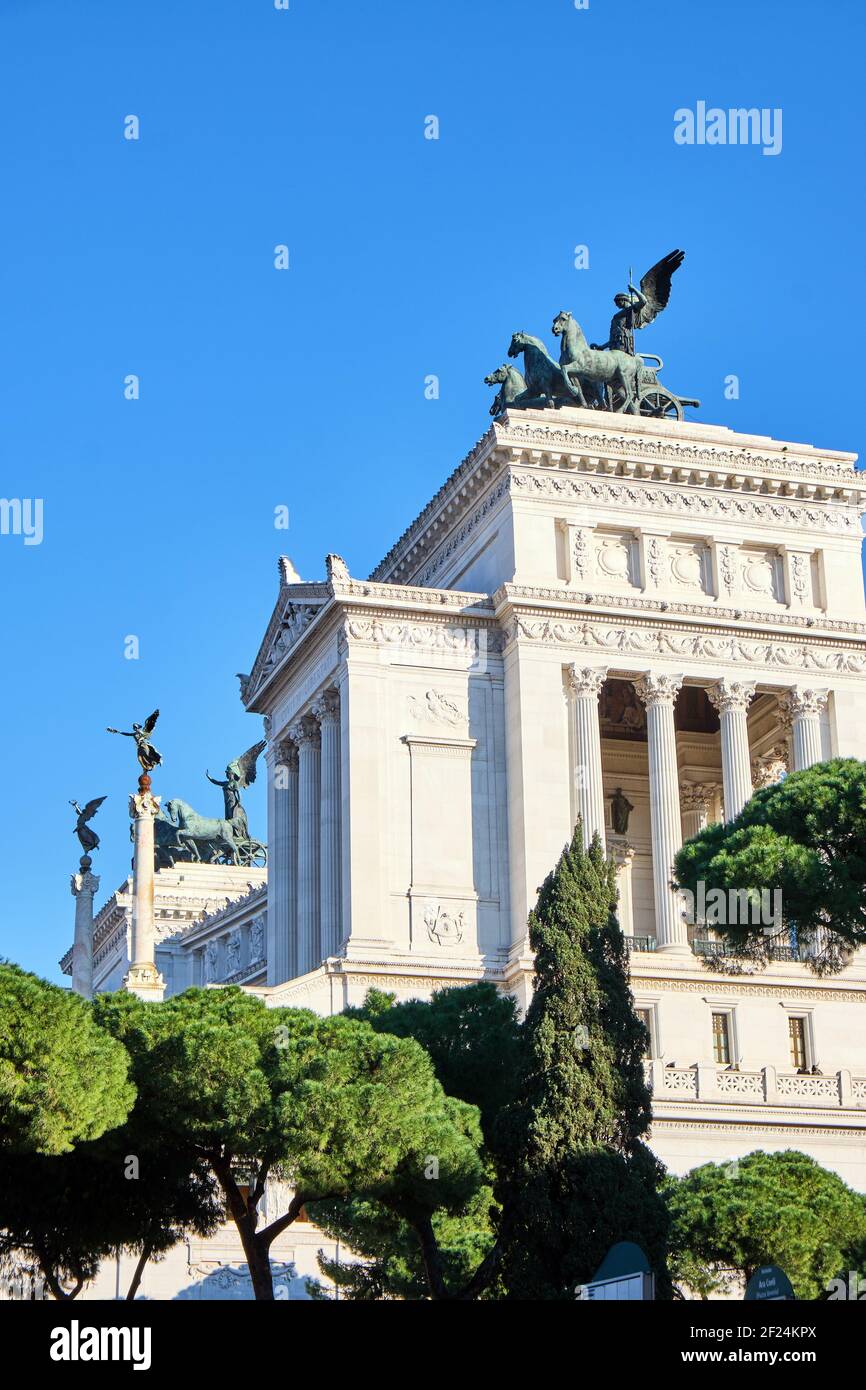 The Victor Emmanuel II National Monument in Rome, Italy Stock Photo