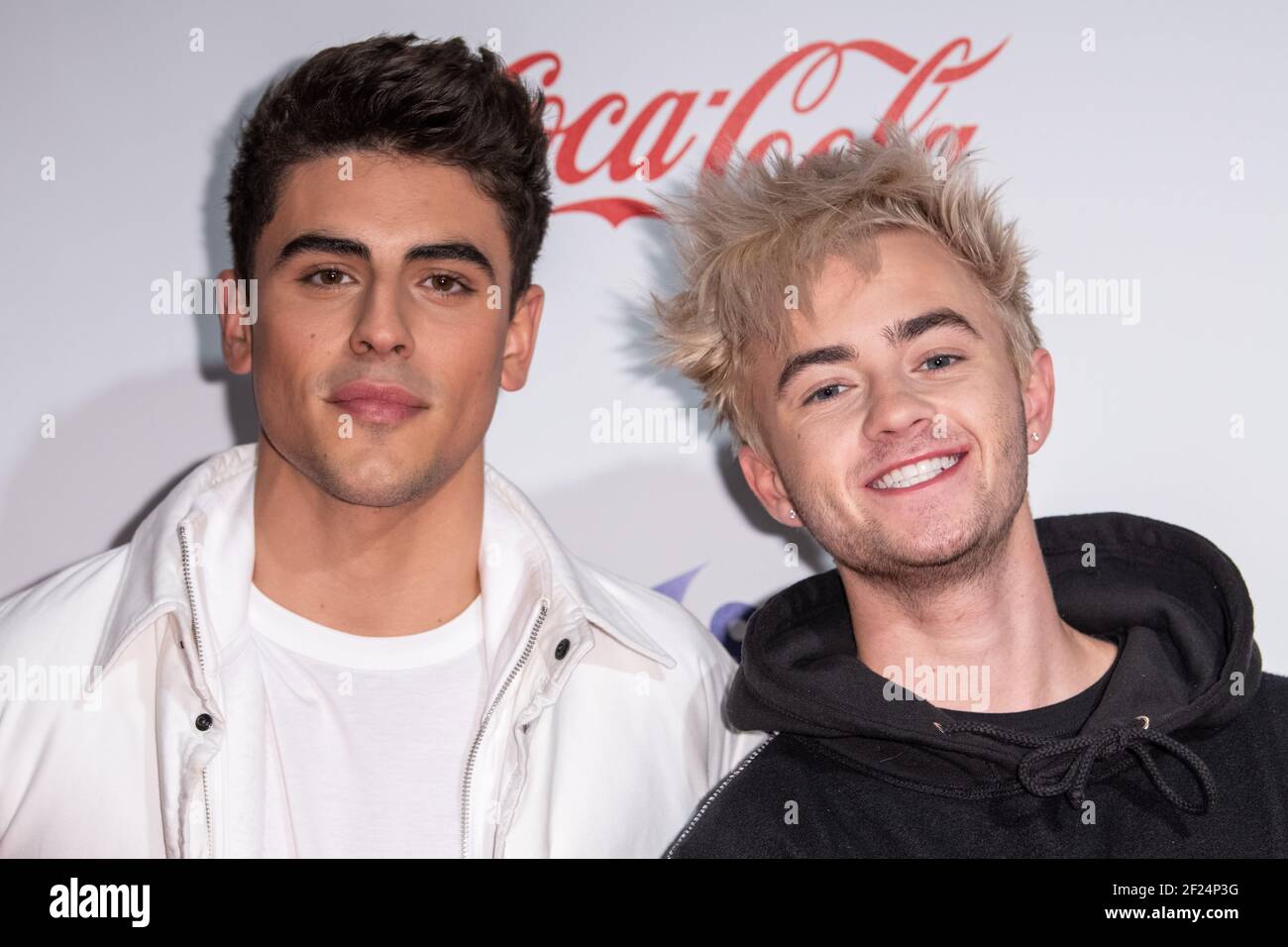 London, United Kingdom. 8th December 2018. Jack Gilinsky and Jack Johnson  during day one of Capital's Jingle Bell Ball 2018 with Coca-Cola at the O2  Arena, London Stock Photo - Alamy