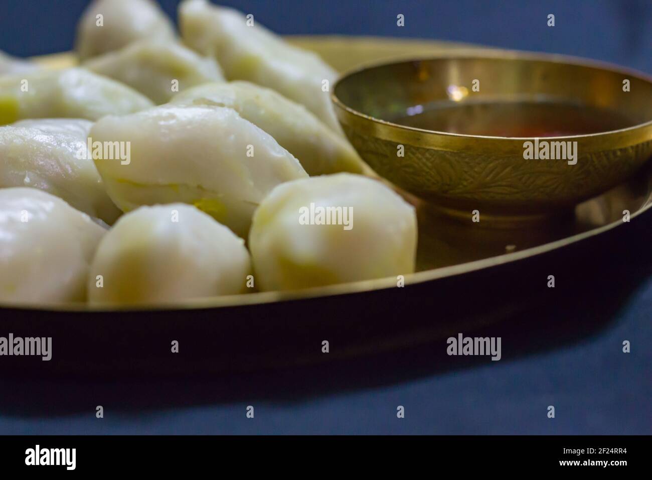 delicious bengali rice flour coconut dumpling served during bengali