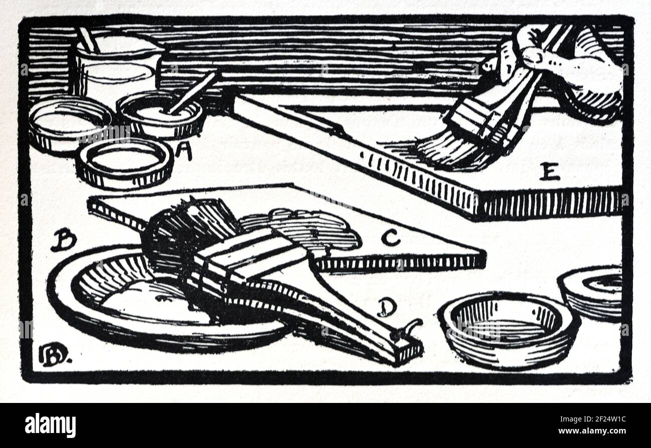 Woodblock printing tools hires stock photography and images Alamy