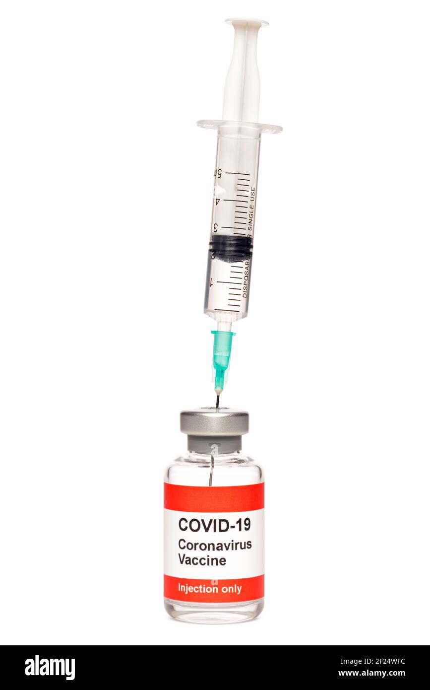 COVID 19 Vaccine Stock Photo