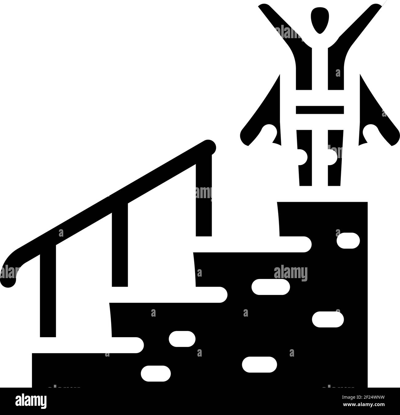 career advancement glyph icon vector illustration sign Stock Vector ...