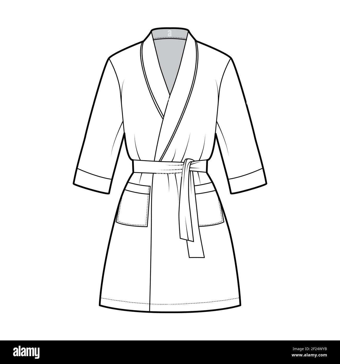 Dressing gown bathroom Stock Vector Images Alamy