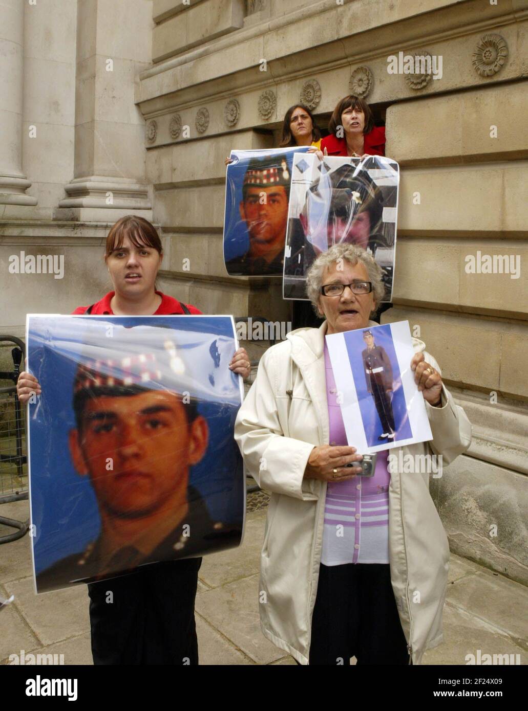 The Blair Family on their last day leaving Downing Street. Parents of