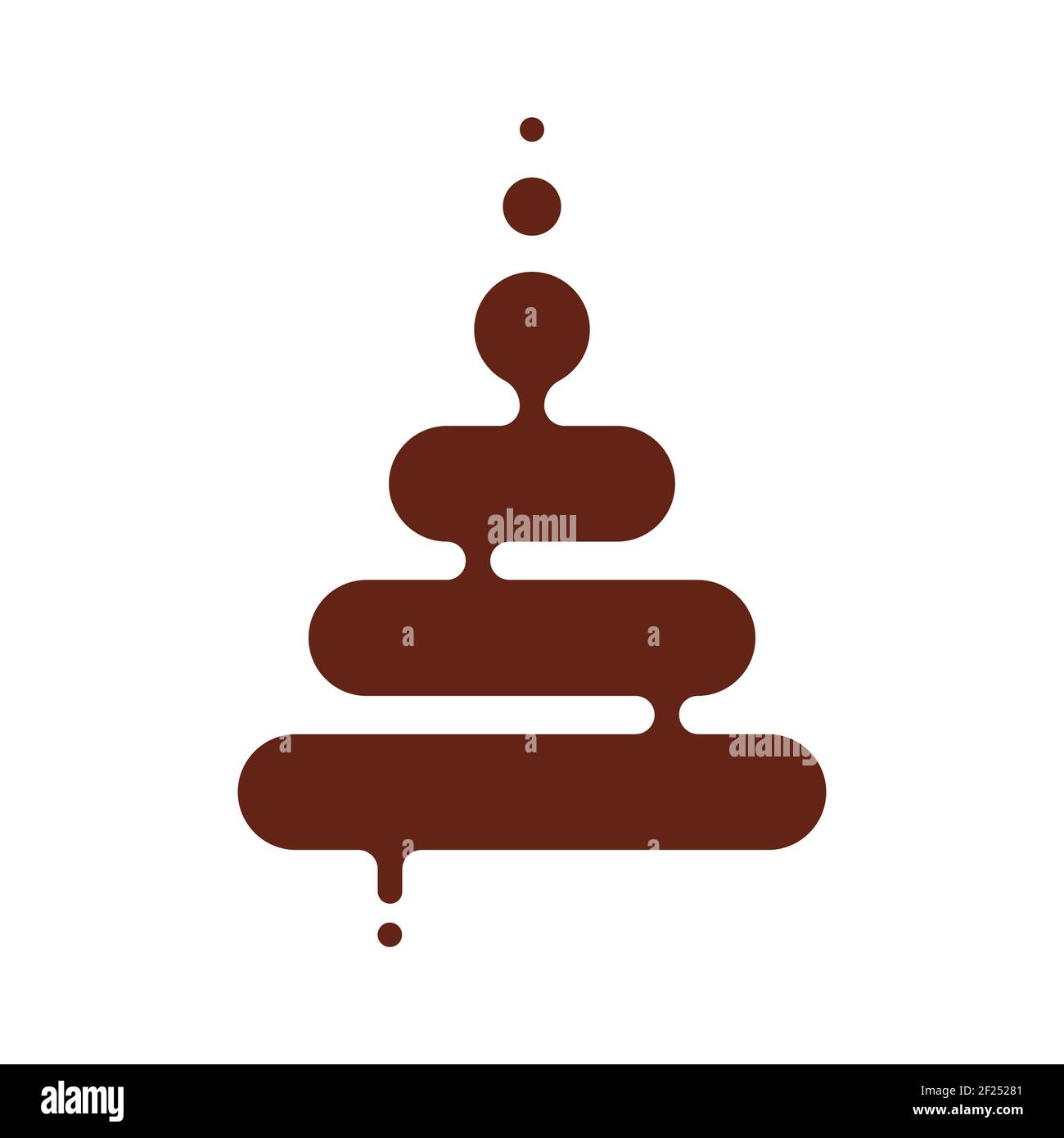 Abstract element or logo in a minimalist style. Confectionery concept