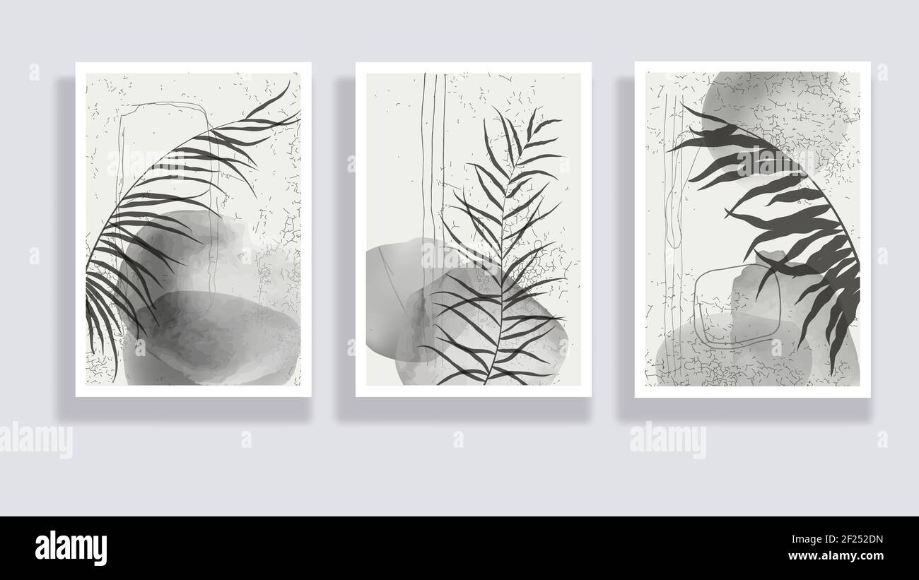 Botanical wall art vector set Stock Vector Image & Art - Alamy