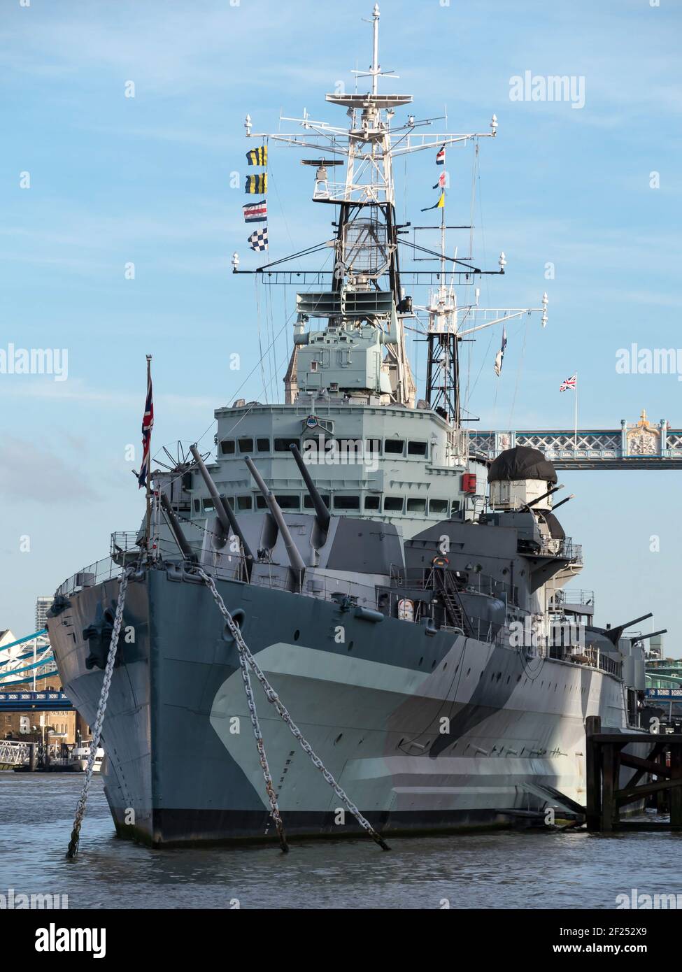 HMS Belfast Stock Photo