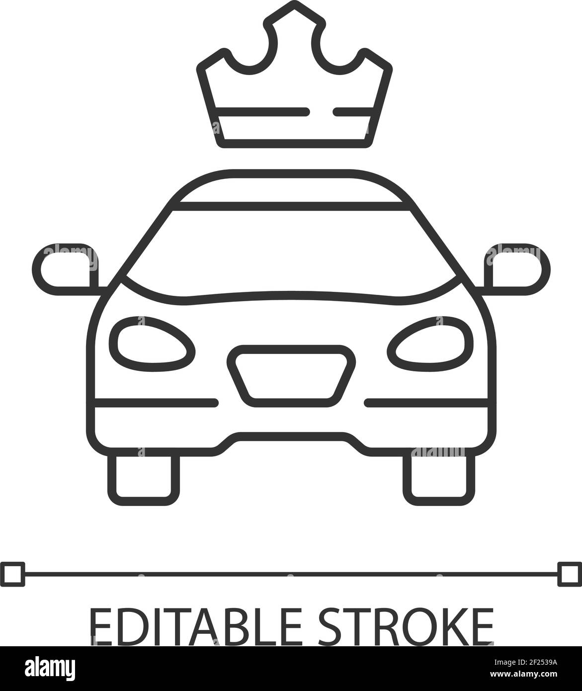 Premier cars linear icon Stock Vector