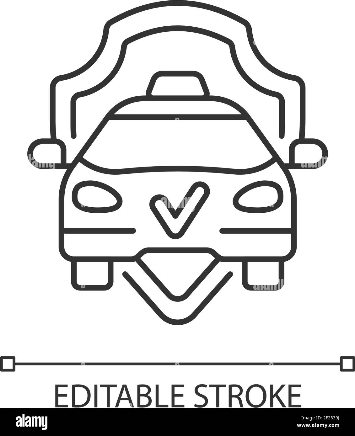 Safe ride linear icon Stock Vector Image & Art Alamy