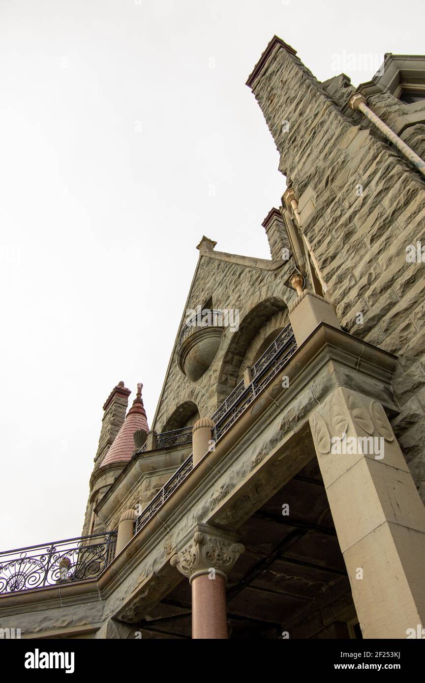 Craigdarroch Castle, a  National Historic Site of Canada in Victoria, B.C. Canada Stock Photo