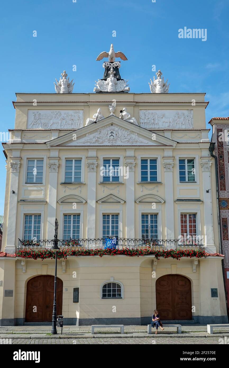 Palace Dzialynski in Poznan Stock Photo