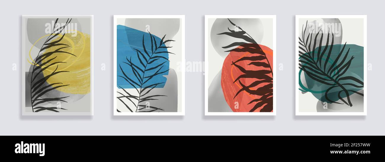 Botanical wall art vector set Stock Vector Image & Art - Alamy