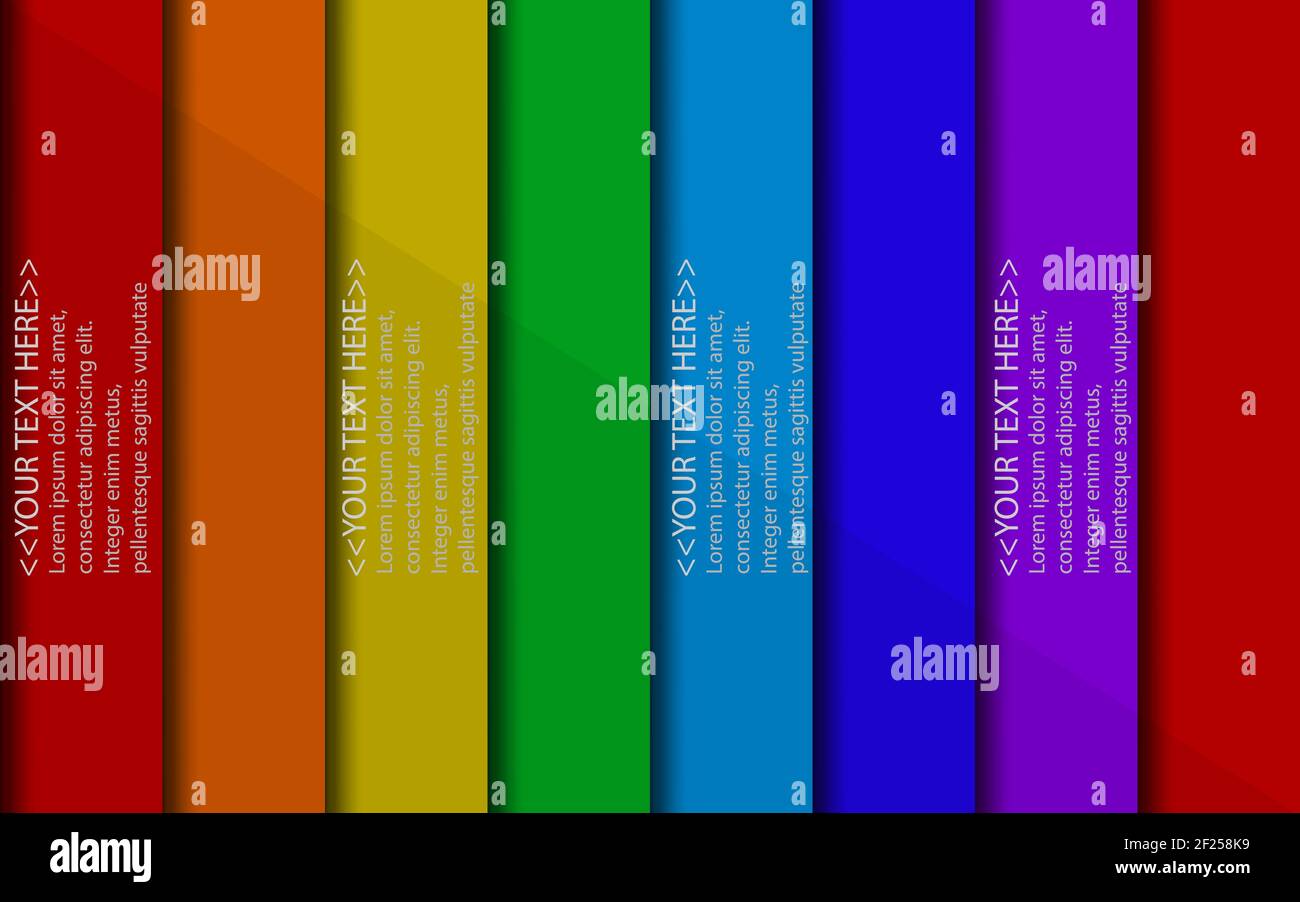 Multiple Text Background Design Background multicolored with abstract blank for text. vector ...