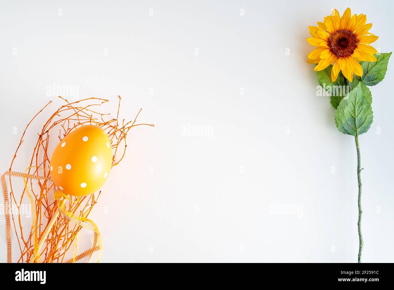 White background for easter Stock Photo