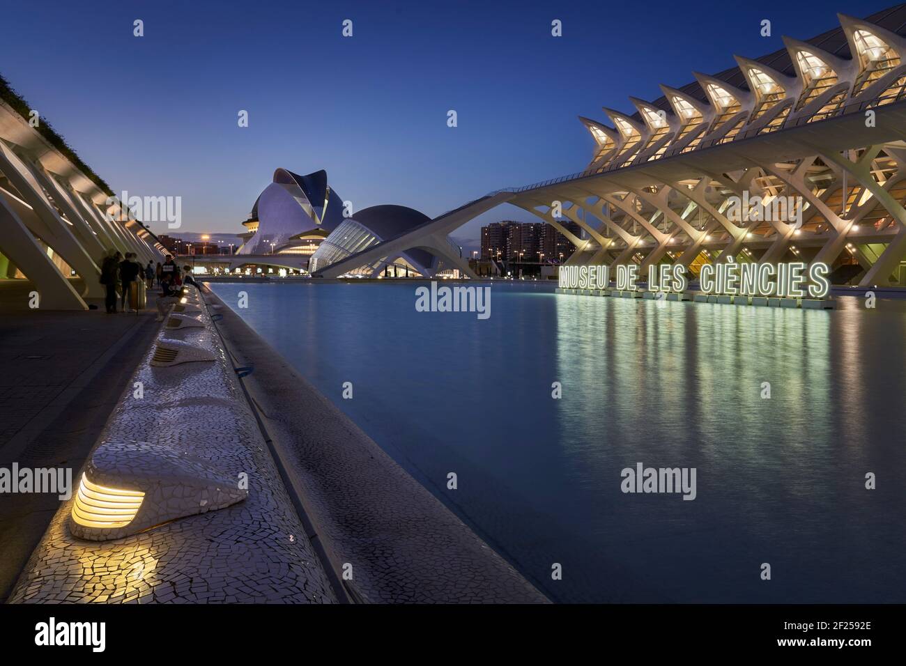 City of Arts and Science in Valencia (Spain) Stock Photo