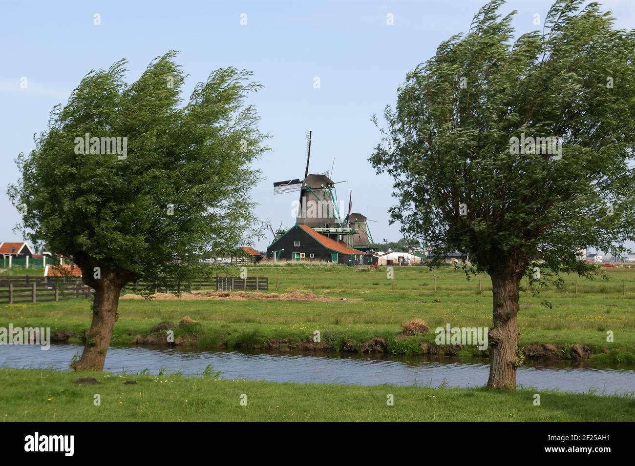 Folklore village Zaanse Shans, Holland (Netherlands) Stock Photo