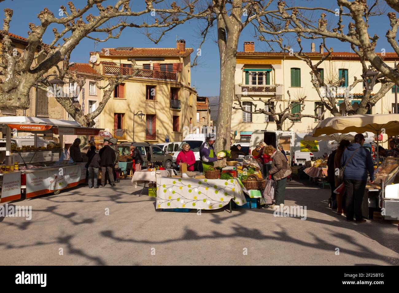 Marché de producteurs à Prades, Pyrenees Orientales, France Stock Photo -  Alamy