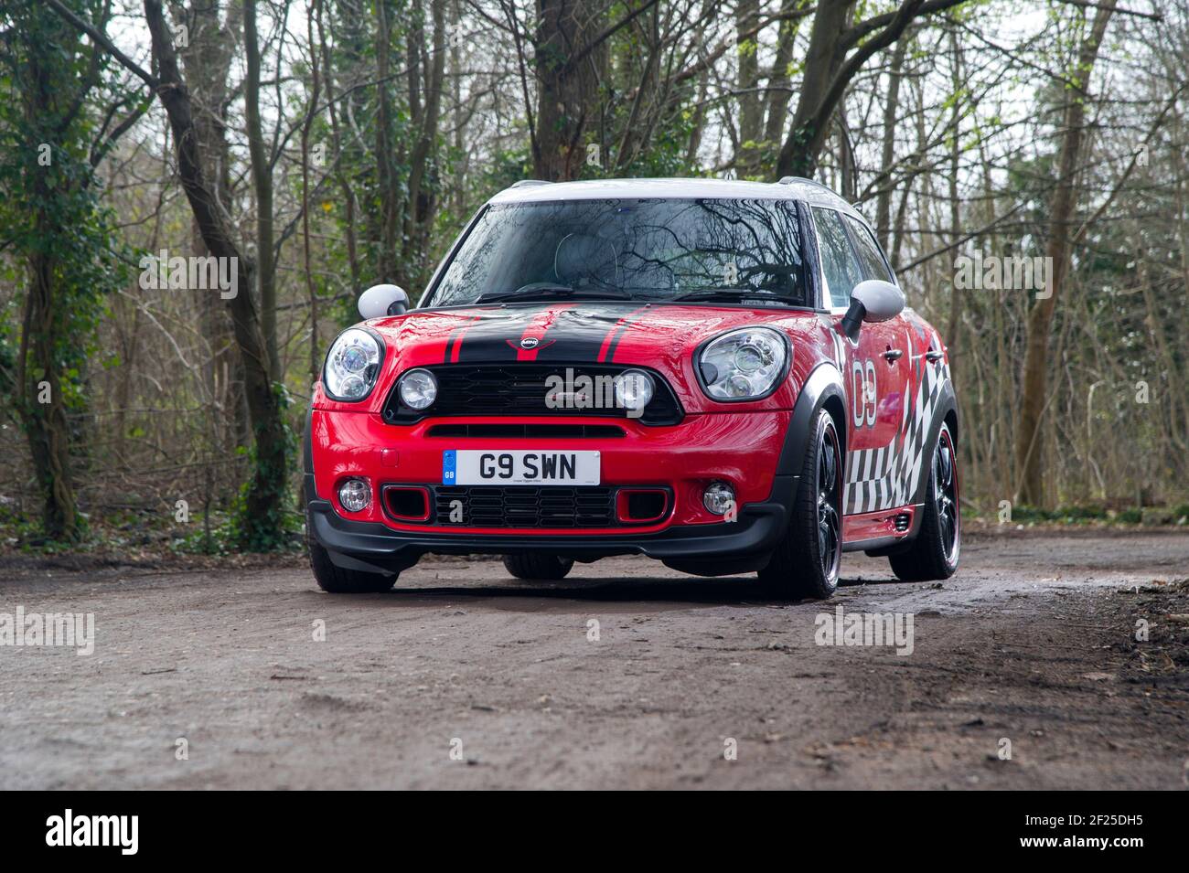 R60 shape Mini Countryman JCW (John Cooper Works), with personalisation  Stock Photo - Alamy